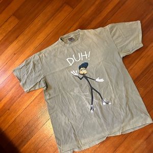 Vintage Large Sized Duh! 1999s tee ; clean and in great used shape Single stitch